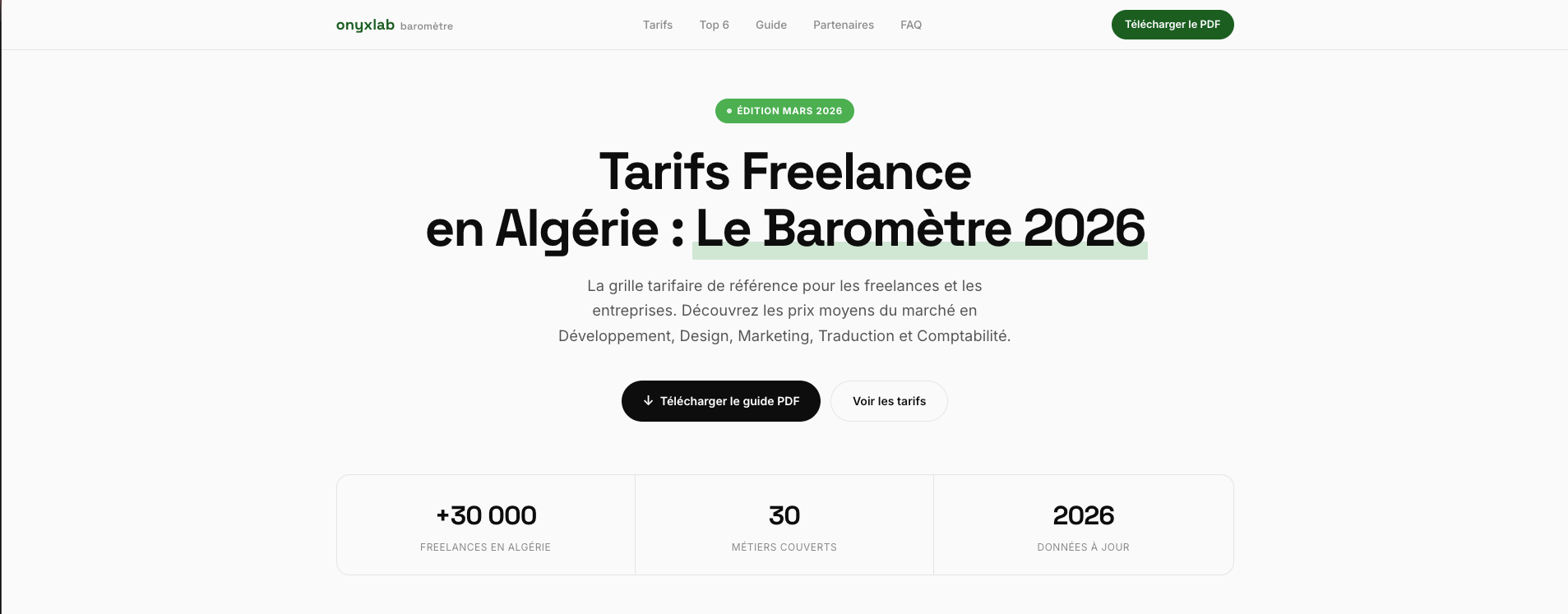Le Baromètre Onyx